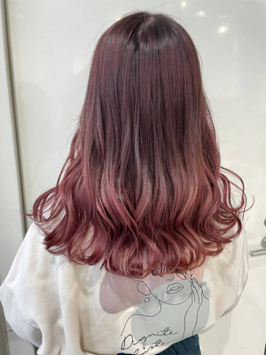 ピンクグラデーション