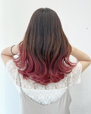 ピンクグラデーション