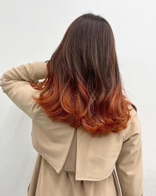 オレンジブラウングラデ