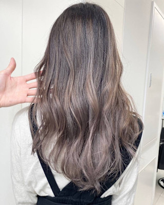 ミルクティーバレイヤージュ