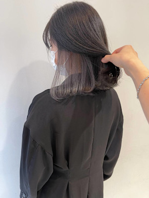 透明感インナーカラー