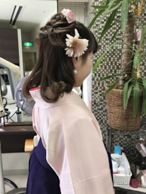 ★愛され★編み込みハーフアップ