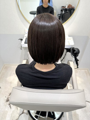 枚方ボブ縮毛矯正○山地