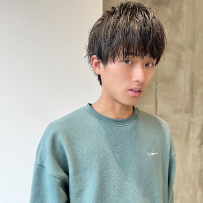 ストレート　束感　マッシュ　メンズ　大須のイメージ画像