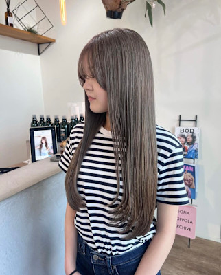 ハイライトブリーチミルクティーベージュ