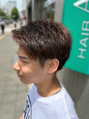 アップバングショート