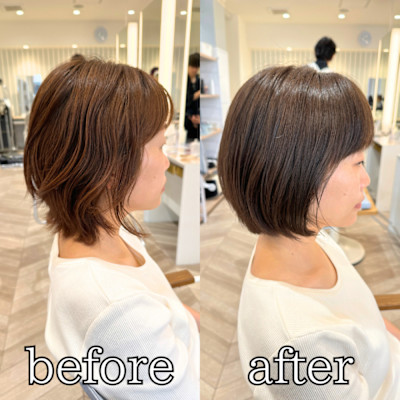 白髪ぼかしカラー×アッシュグレー