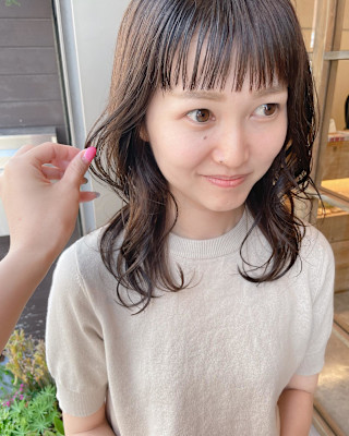 前髪ストレート