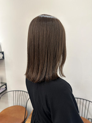 池袋 ミディアムボブ 透明感カラー モカアッシュ♪