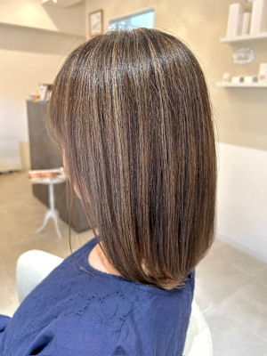 脱白髪染め×髪質改善カラー