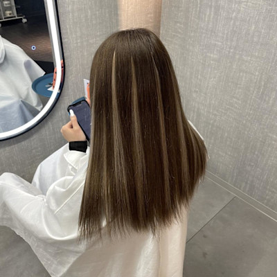 エクステで作るハイライト