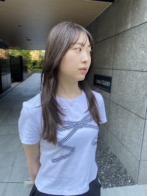 ブリーチなし/グレージュ/グレージュカラー