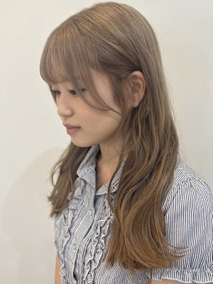 ケアブリーチ/透明感まろベージュ/髪質改善