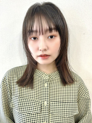 フェイスレイヤー/シースルーバング/韓国/髪質改善