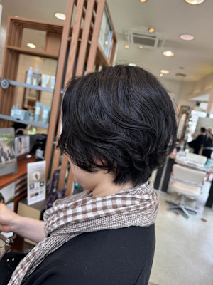 ショートボブ×ラフパーマ/Ju