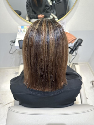 枚方ボブ縮毛矯正○山地