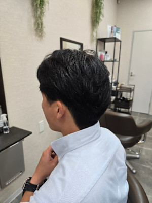 メンズカット/パーマ/グレイカラー/鎌取駅/韓国風/白髪染め