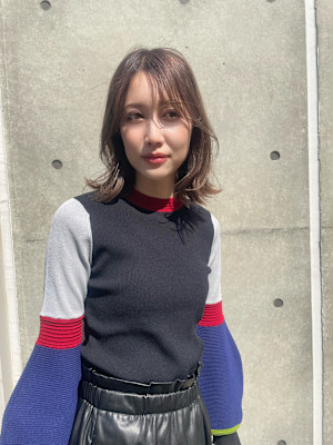 【福岡警固赤坂】20代30代40代ボブ/白髪ぼかし/ベージュ