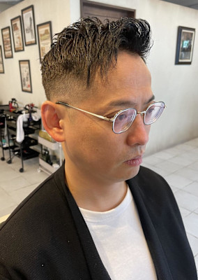 ロンドン0.8アイロンショート【大宮/バーバー】