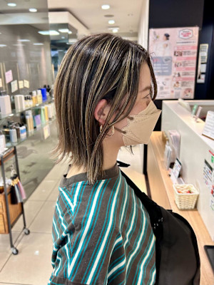 【ユキ】地毛ハイライトカラー