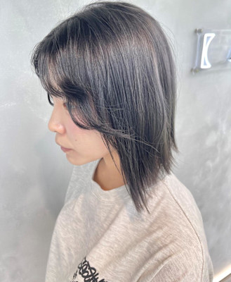 グレージュ/ダブルカラー/ハイトーン