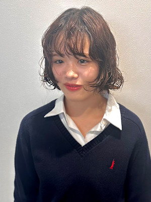 ボブパーマプードルパーマレイヤーパーマスパイラル奥東巧真