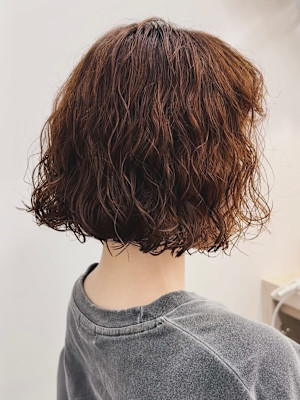 ボブパーマプードルパーマレイヤーパーマスパイラル奥東巧真
