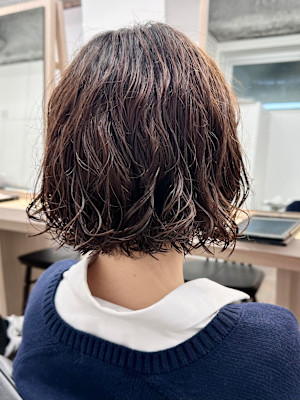 ボブパーマプードルパーマレイヤーパーマスパイラル奥東巧真