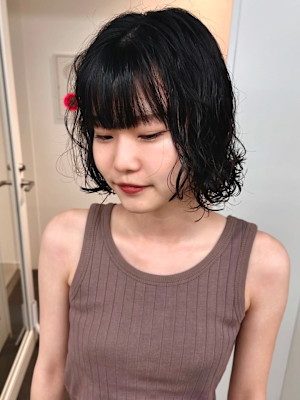 ボブパーマプードルパーマレイヤーパーマスパイラル奥東巧真
