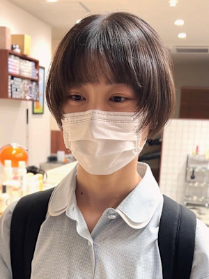 【Look at】マニッシュショート透明感アッシュ