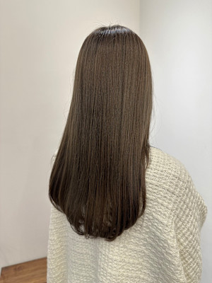 池袋　透明感カラー 髪質改善  オリーブブラウン♪