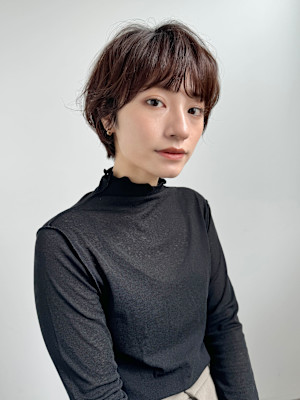 ショート/マッシュショート/ニュアンスパーマ/ハイトーン[原