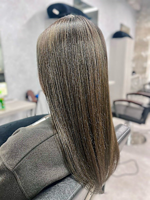 イノアカラーで白髪染め☆オリーブカラー