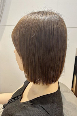 アゴ下の可愛いミニボブ/髪質改善
