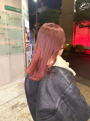 前髪/アンブレラカラー/こなれミディ/イメチェン/ウェーブ