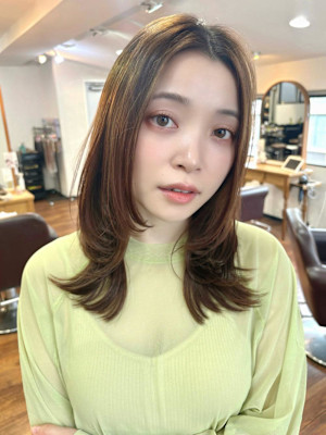 レイヤー/フェミニン/フレンチカジュアル/韓国ヘア