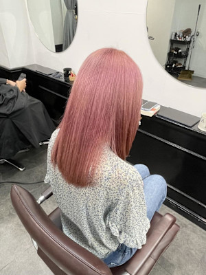 ピンクベージュ/ピンクカラー/ハイトーンピンクベージュ