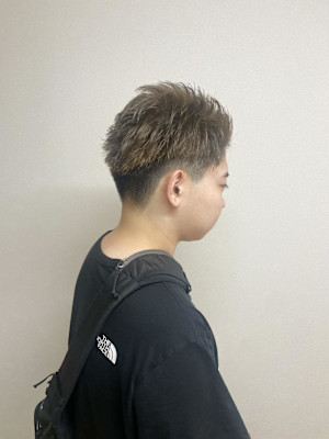 ベージュカラー/オリーブカラー/メンズショート