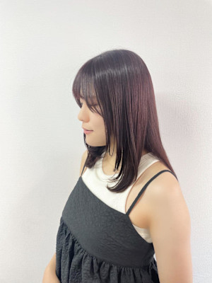 ミディアムレイヤー/暖色カラー/レイヤーカット