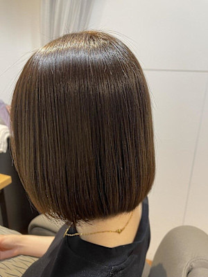 ボブスタイルは艶が大事◎