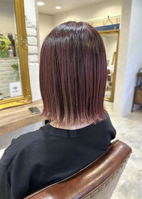 【MAGIC 米重】肩上切りっぱなしボブ