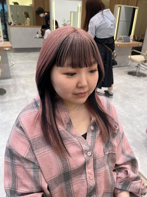 インナーブラック×ピンクカラー