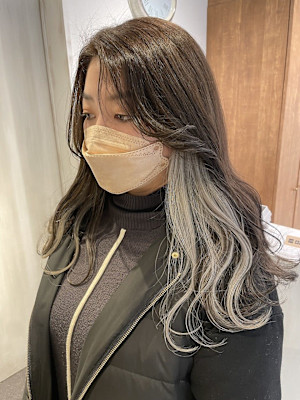 インナーカラー/ゆるふわ/透明感カラー/イルミナカラー/池袋