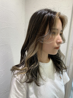 インナーカラー/ベージュ/透明感カラー/イルミナカラー/池袋