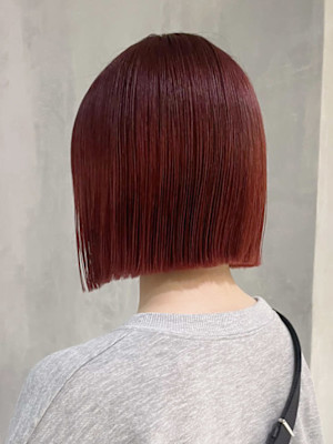 ワインレッドボブ_ba484391