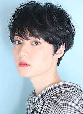 40代50代小顔前髪イメチェンアンブレラカラーショート