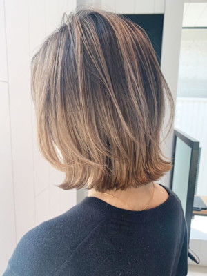ハイライトグラデーションボブ_ba395422