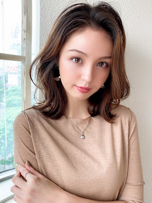 前髪/ネビージュ/マロンベージュ/ショートボブ/ワンレン