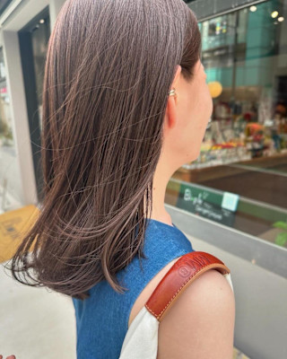 ミディアム×マロングレージュ