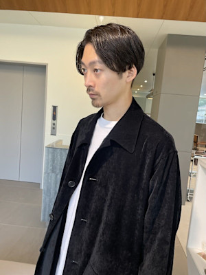 ベリーショート/ダークアッシュ/ニュアンスパーマ/栄/久屋